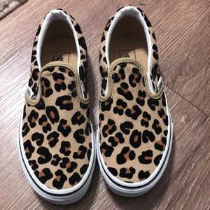 Girls Cheetah Vans